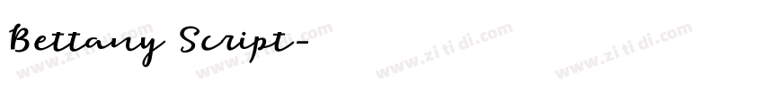 Bettany Script字体转换